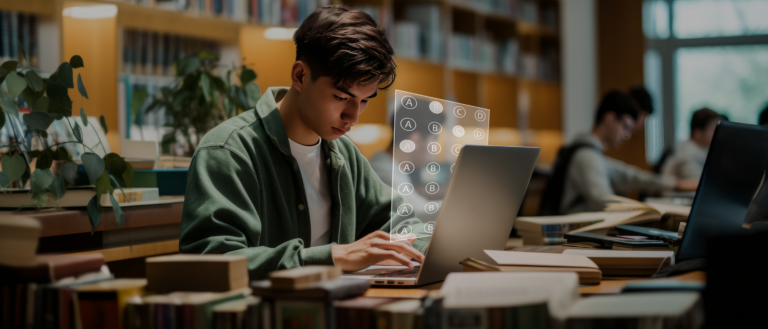 StudentTakingOnlineEnhancedACT
