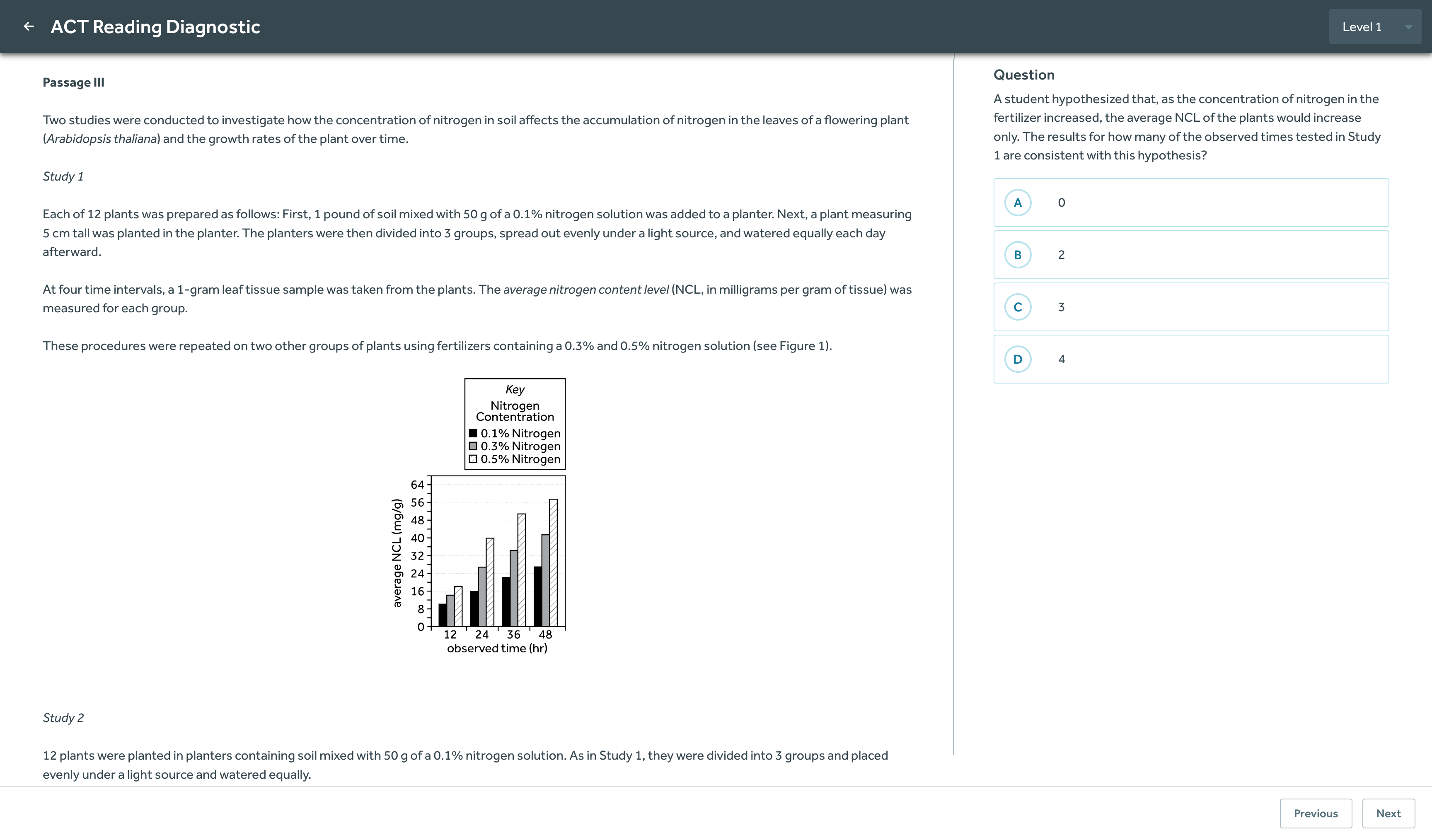 Science Diagnostic Question